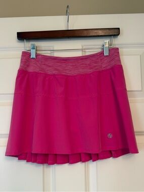 Lija Hot Pink Tennis Skort with Built-In Shorts. Sz S
